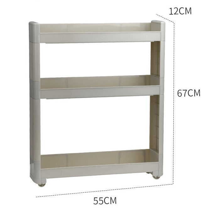 Movable multi-layer storage rack